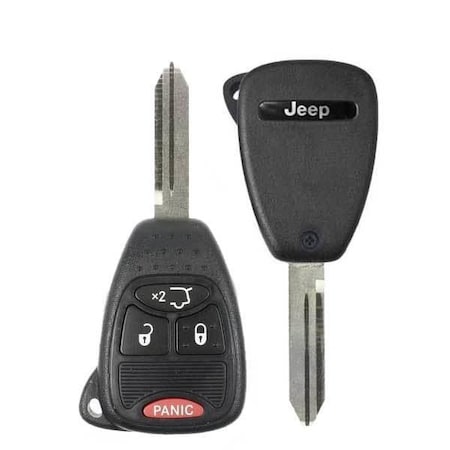 OEM: NEW:  2005-2012 Jeep  4-Button Remote Head Key / Hatch / PN: 5183349AC/ OHT692715AA